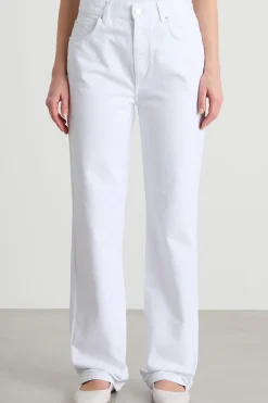 Pantalone dritto con tasche - Bianco