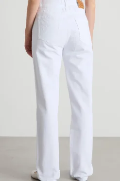 Pantalone dritto con tasche - Bianco