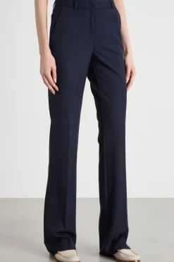 Pantalone dritto con tasche - Blu