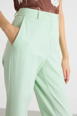 Pantalone dritto con tasche - Verde