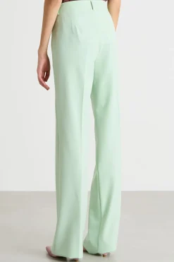 Pantalone dritto con tasche - Verde