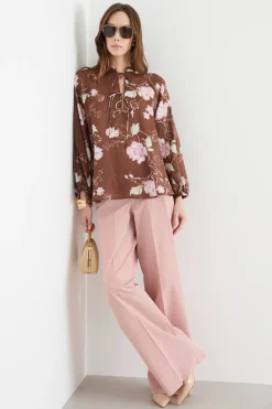Pantalone dritto e ampio - Rosa