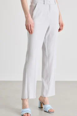 Pantalone dritto in cady - Bianco