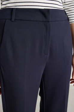 Pantalone dritto in jersey - Blu