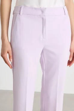 Pantalone dritto in jersey - Lilla