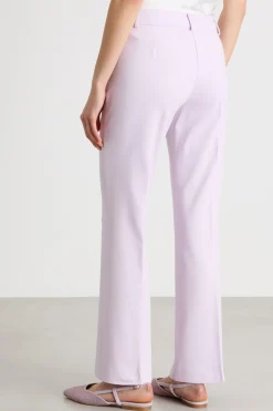 Pantalone dritto in jersey - Lilla