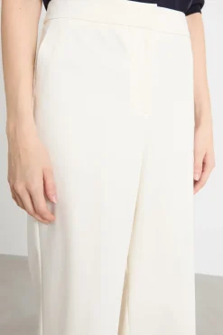 Pantalone dritto in jersey tecnico - Bianco