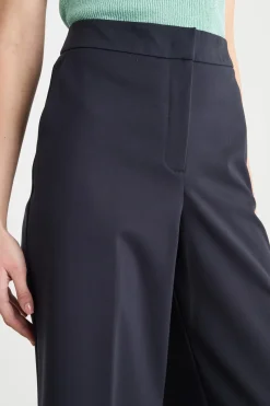 Pantalone dritto in jersey tecnico - Blu