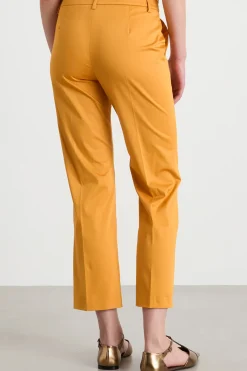 Pantalone dritto stretch - Arancione