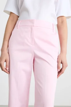 Pantalone dritto stretch - Rosa