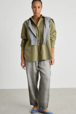 Pantalone effetto jeans - Grigio