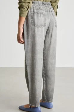 Pantalone effetto jeans - Grigio