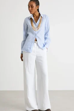 Pantalone fluido ampio - Bianco