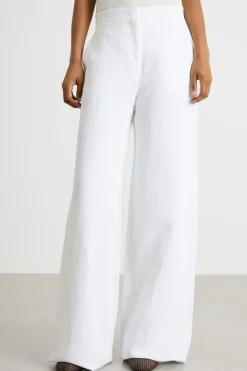 Pantalone fluido ampio - Bianco