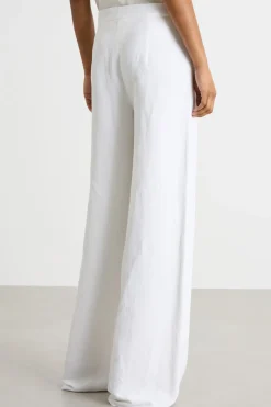 Pantalone fluido ampio - Bianco