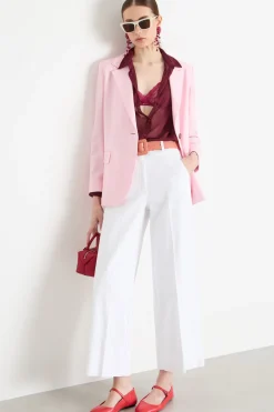 Pantalone in bull - Bianco