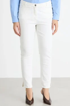 Pantalone in bull stretch - Bianco