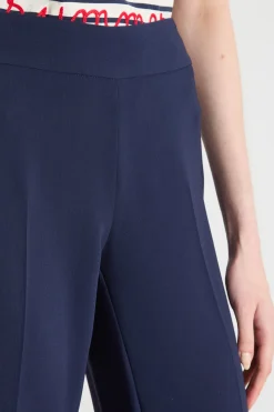 Pantalone in cady - Blu
