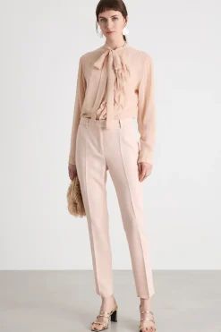 Pantalone in cady tecnico - Rosa