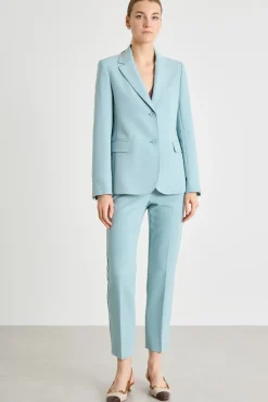 Pantalone in doppia tela - Azzurro