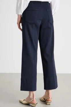Pantalone in gabardina - Blu