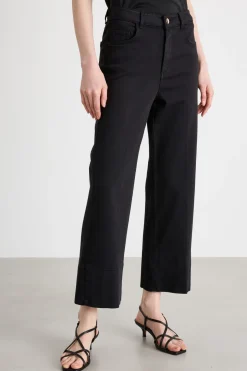 Pantalone in gabardina - Nero