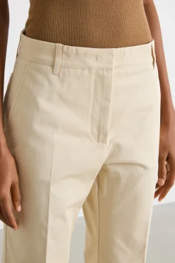 Pantalone in gabardina stretch - Beige