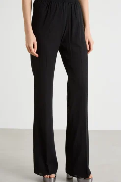 Pantalone in georgette - Nero