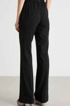 Pantalone in georgette - Nero