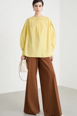 Pantalone in jersey compatto - Marrone