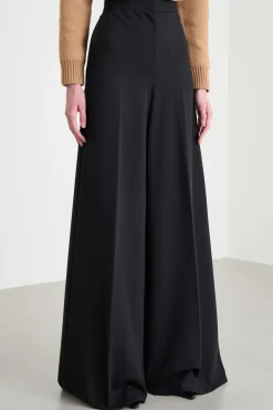 Pantalone in jersey compatto - Nero