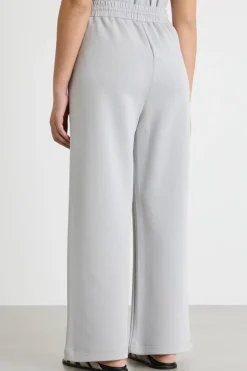 Pantalone in jersey double - Grigio