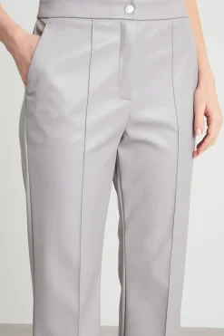 Pantalone in jersey spalmato - Grigio