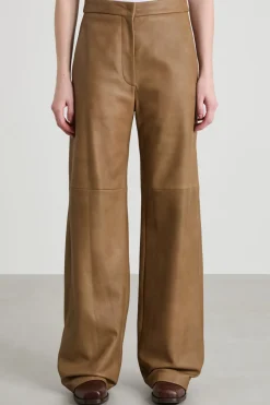 Pantalone in nappa - Nocciola