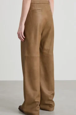 Pantalone in nappa - Nocciola