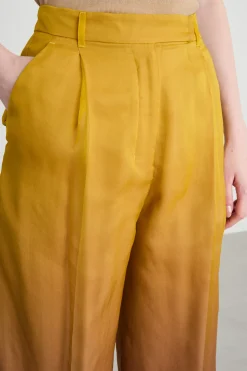 Pantalone in organza sfumata - Giallo