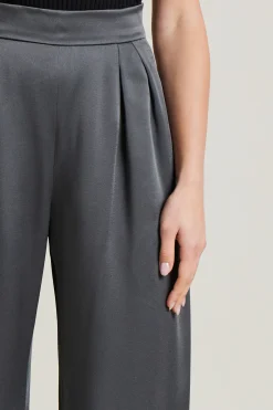 Pantalone in raso - Grigio