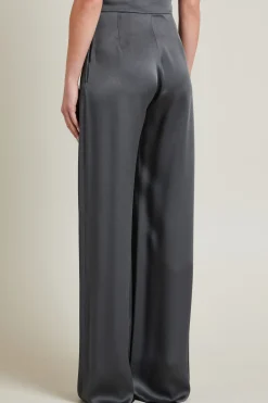 Pantalone in raso - Grigio