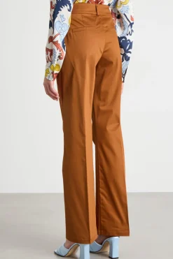 Pantalone in raso - Marrone