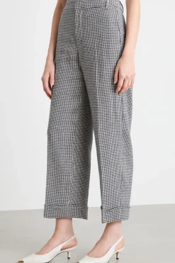 Pantalone in stuoia - Bianco Blu