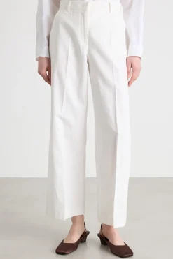 Pantalone in tela - Bianco