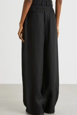 Pantalone in tela pesante - Nero
