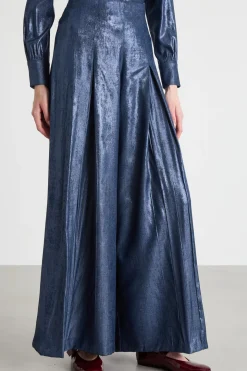 Pantalone in tessuto laminato - Blu