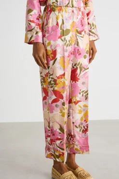 Pantalone in twill - Rosa