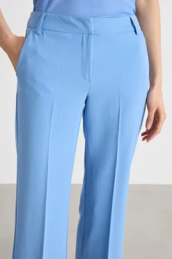 Pantalone in twill tecnico - Azzurro