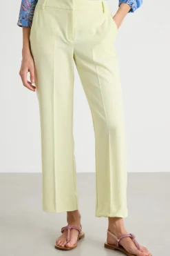 Pantalone in twill tecnico - Giallo