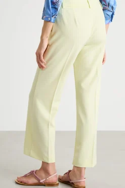Pantalone in twill tecnico - Giallo