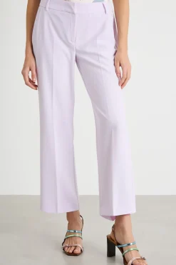 Pantalone in twill tecnico - Lilla