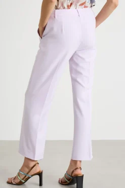 Pantalone in twill tecnico - Lilla
