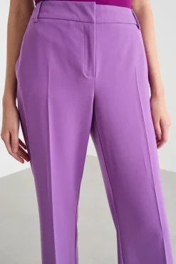 Pantalone in twill tecnico - Viola